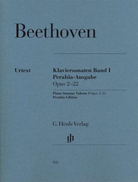 Ludwig van Beethoven - Klaviersonaten, Band I, op. 2-22, Perahia-Ausgabe, Buch