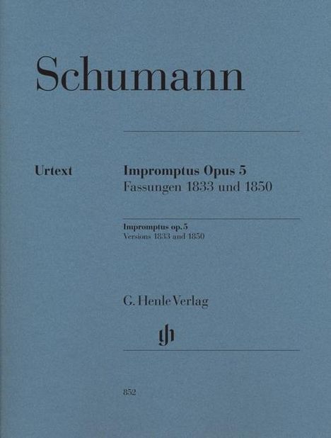 Schumann, R: Impromptus op. 5, Noten