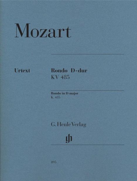 Mozart, Wolfgang Amadeus - Rondo D-dur KV 485, Buch