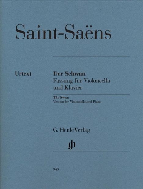 Saint-Saëns, Camille - Der Schwan aus "Der Karneval der Tiere", Noten