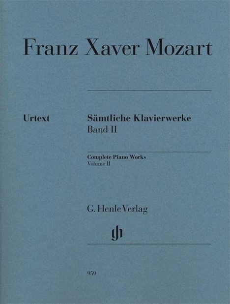 Mozart, F: Sämtliche Klavierwerke 2, Noten