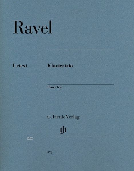 Maurice Ravel: Klaviertrio, Partitur u. 2 Einzelstimmen, Noten