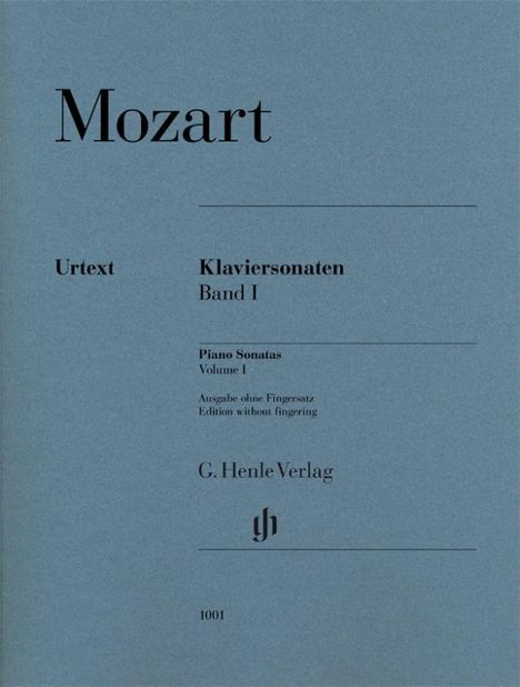 Wolfgang Amadeus Mozart (1756-1791): Klaviersonaten 1 br., Urtext, Buch