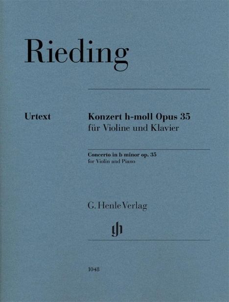 Konzert h-moll op. 35 für Violine und Klavier, Buch