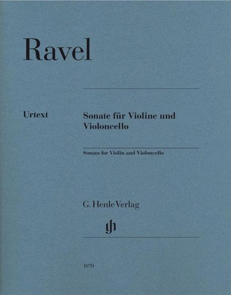 Ravel, M: Sonate für Violine und Violoncello, Noten