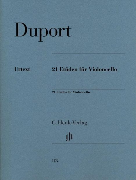 Jean-Louis Duport: Duport, Jean-Louis - 21 Etüden für Violoncello, Buch