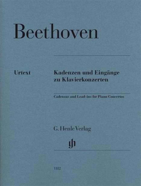 Ludwig van Beethoven: Beethoven, L: Kadenzen und Eingänge zu Klavierkonzerten, Buch