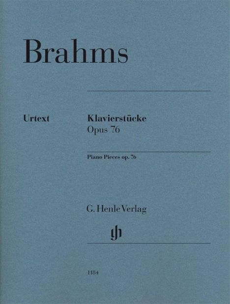 Johannes Brahms (1833-1897): Piano Pieces op. 76, Buch