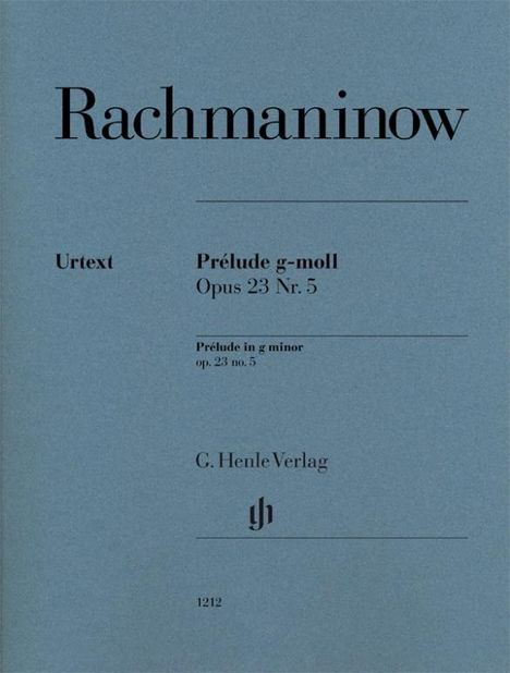 Sergej Rachmaninoff: Prélude g-moll op. 23 Nr. 5, Noten