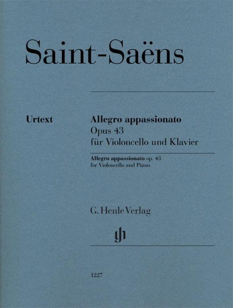 Allegro appassionato op. 43 for Violoncello and Piano, Buch