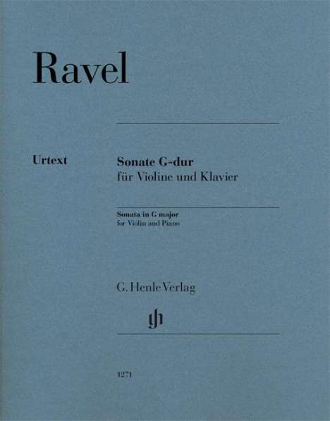 Maurice Ravel: Sonate G-dur für Violine und Klavier, Noten