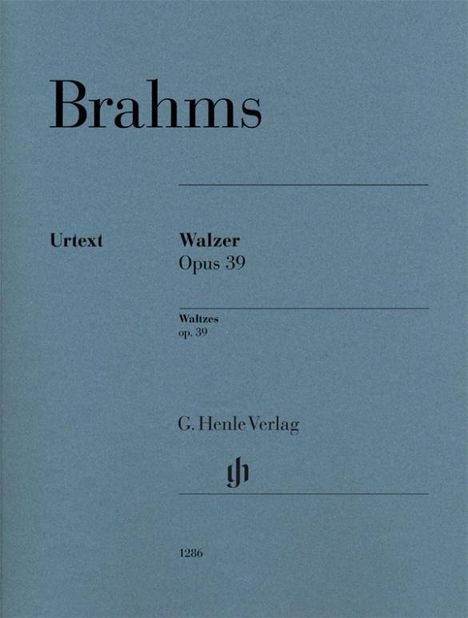 Johannes Brahms (1833-1897): Brahms, Johannes - Waltzes op. 39, Buch