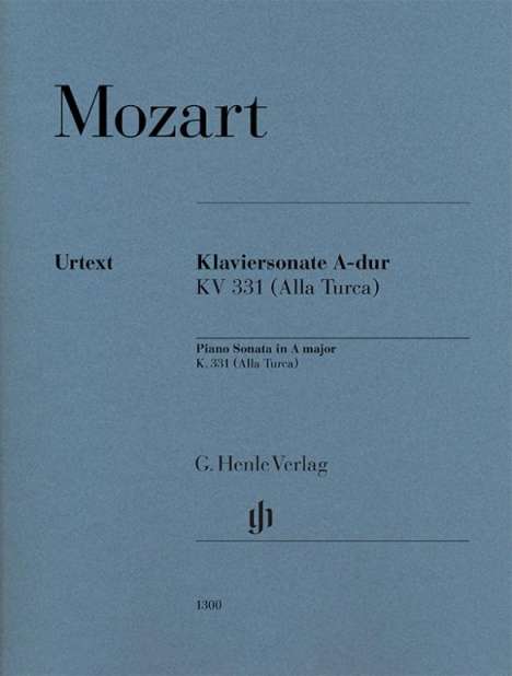 Wolfgang Amadeus Mozart (1756-1791): Klaviersonate A-dur KV 331, Buch