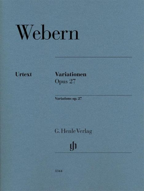 Anton Webern (1883-1945): Variationen op. 27, Buch