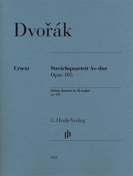 Dvorák, A: Streichquartett As-dur op. 105, Buch