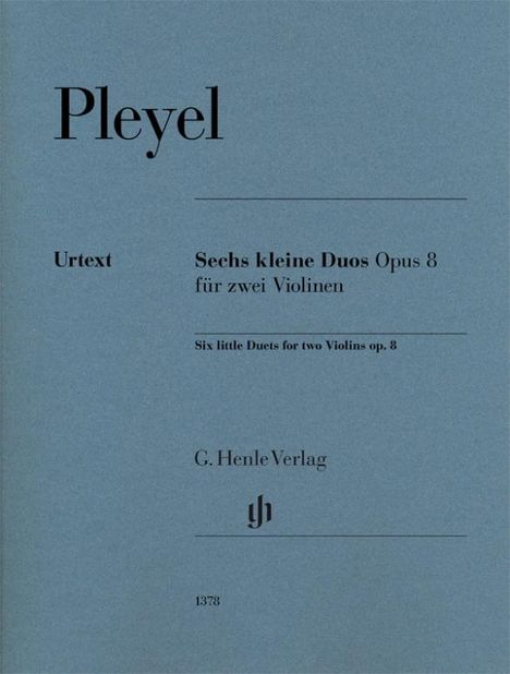 Sechs kleine Duos op. 8 für zwei Violinen, Buch