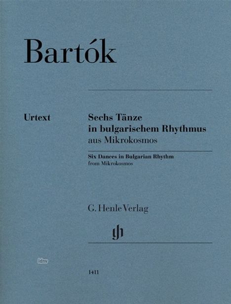 Bartók, B: Sechs Tänze in bulgarischem Rhythmus aus Mikrokos, Buch