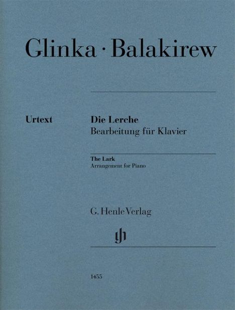 Milij Alexejewitsch Balakirew: Balakirew, Mili - Die Lerche (Michail Glinka), Noten