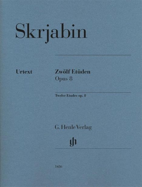 Alexander Skrjabin - Zwölf Etüden op. 8, Buch