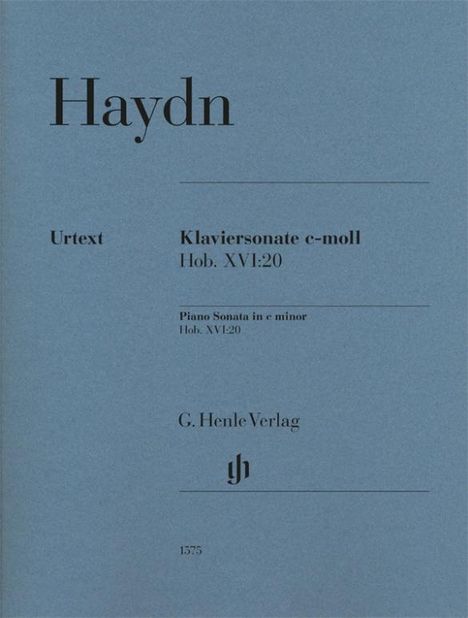 Joseph Haydn: Haydn, J: Piano Sonata in c minor Hob. XVI:20, Noten