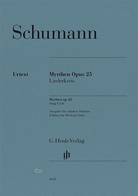 Robert Schumann: Myrthen op. 25, Noten