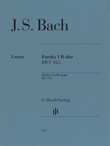 Johann Sebastian Bach - Partita Nr. 1 B-dur BWV 825, Buch