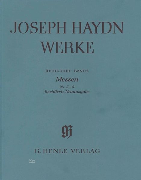 Joseph Haydn: Messen Nr. 5 bis 8, Noten