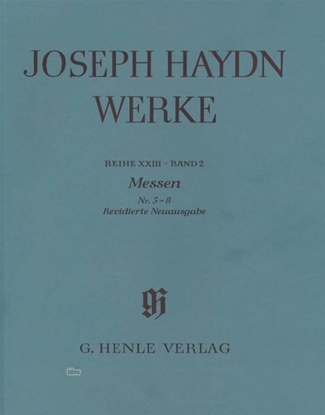 Joseph Haydn: Messen Nr. 5 bis 8, Noten