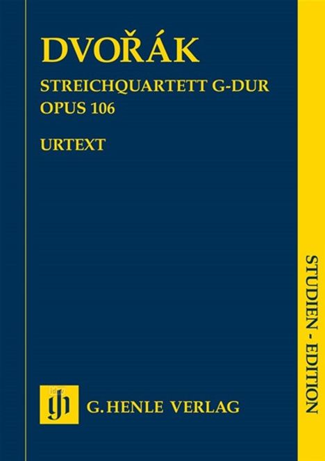 Antonin Dvorak: Streichquartett G-dur op. 106, Noten