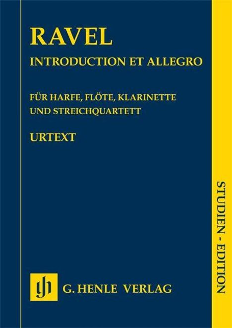 Ravel, M: Introduction et Allegro für Harfe, Flöte, Klarinet, Buch