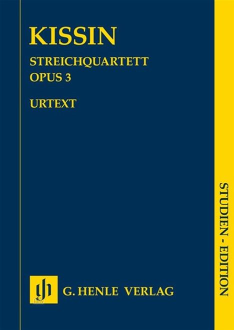 Kissin, E: Streichquartett op. 3 SE, Buch