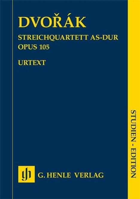 Antonin Dvorak: Streichquartett As-Dur op. 105, Noten