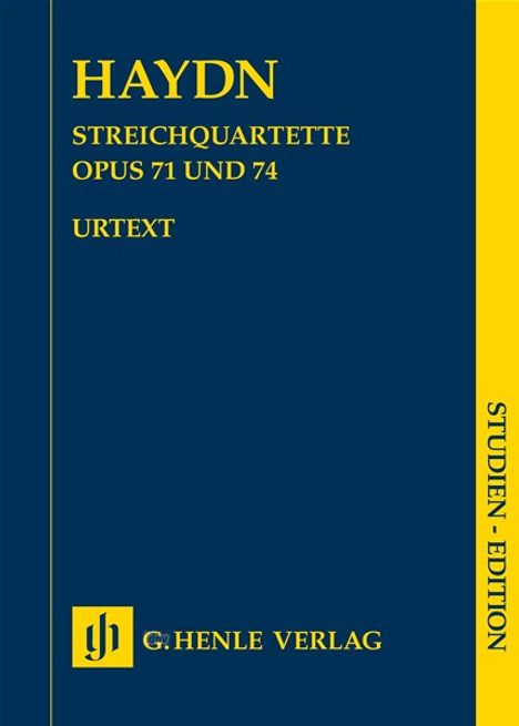 Joseph Haydn: Streichquartette Heft IX op. 7, Noten