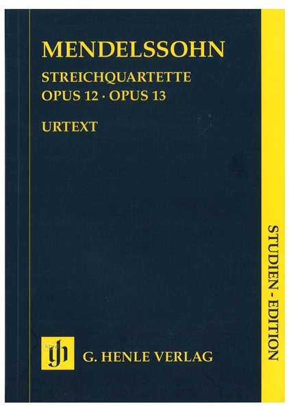 Streichquartette op.12 und 13, Studienpartitur, Noten