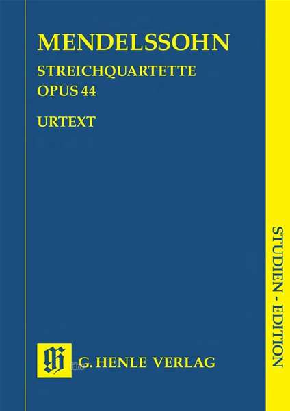 Streichquartette op.44, 1-3, Studien-Edition, Noten