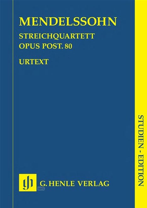 Streichquartett f-Moll op. post. 80, Studien-Edition, Noten