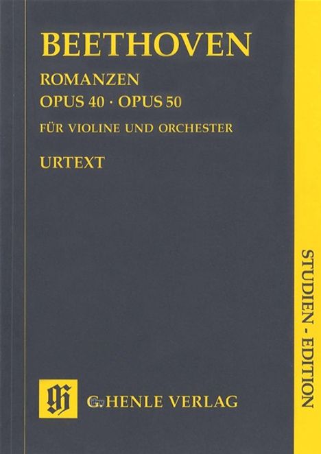 Romanzen für Violine und Orchester G-Dur op.40 und F-Dur op.50, Klavierauszug, Studien-Edition, Noten