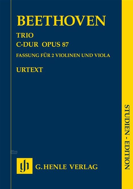 Ludwig van Beethoven: Trio C-dur Opus 87, Noten