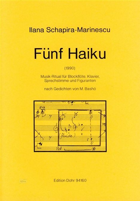 Fünf Haiku, Noten