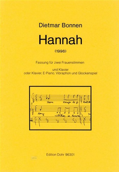 Hannah, Noten