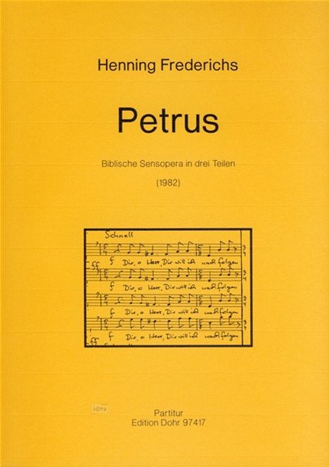 Henning Frederichs: Petrus, Noten