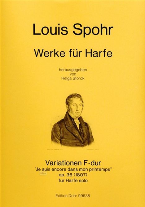 Louis Spohr: Variationen F-Dur op. 36 "Je s, Noten