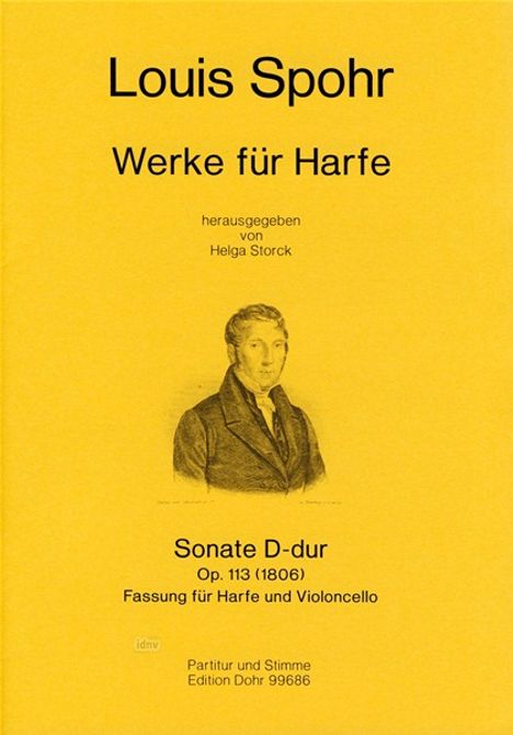 Louis Spohr: Sonate D-dur op. 113, Noten