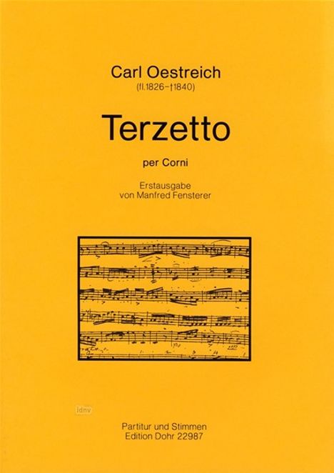 Carl Oestreich: Terzetto per corni, Noten