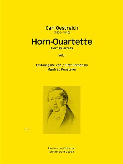 Carl Oestreich: Horn-Quartette, Noten