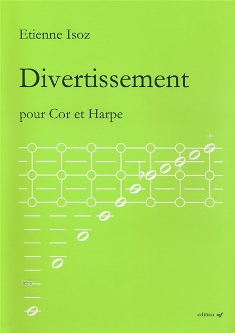 Etienne Isoz: Divertissement pour Cor et Harpe, Noten