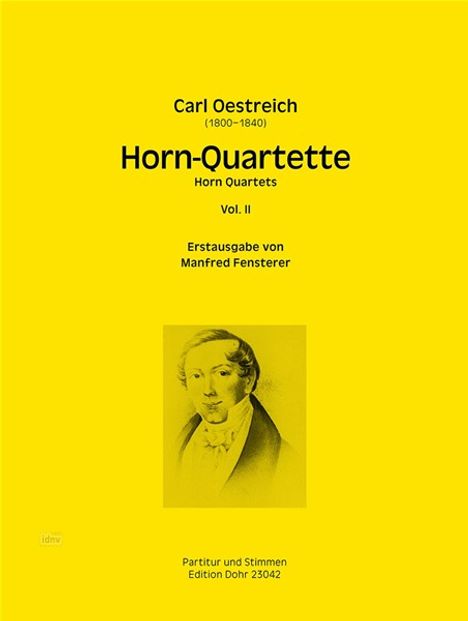 Carl Oestreich: Horn-Quartette, Noten