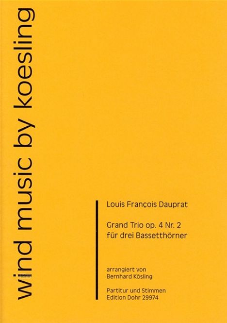 Louis Francois Dauprat: Grand Trio op. 4/2, Noten