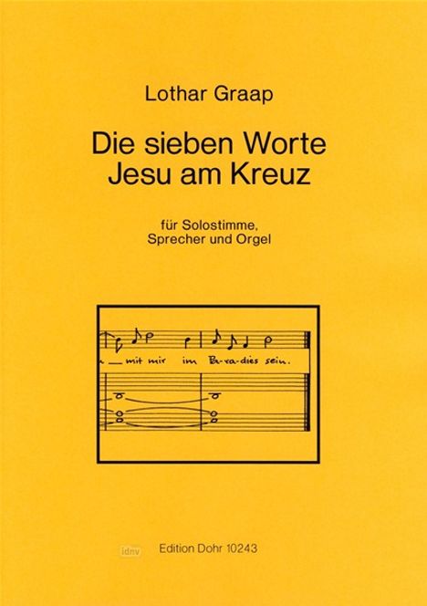 Die sieben Worte Jesu am Kreuz, Noten