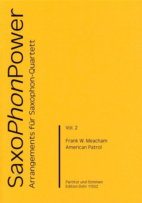 Frank White Meacham: American Patrol, Noten
